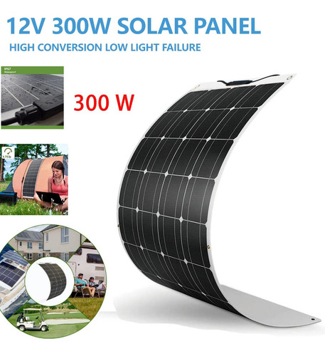 Imagen 2 de 10 de Panel Solar Flexible 300w 12v