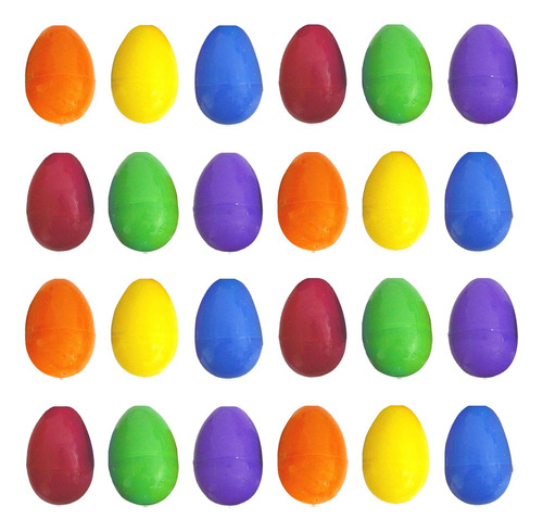 Huevos De Pascua Rellenables De Pp, 8x6 Cm, 24 Piezas