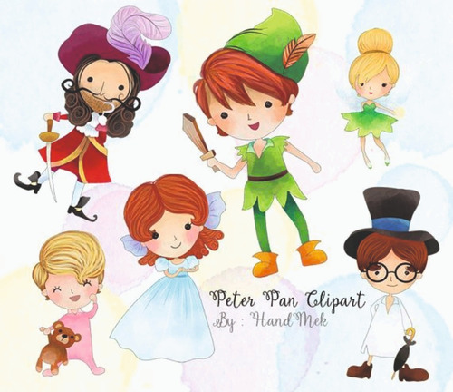 Papeles Digitales - Cute Peter Pan - Clipart