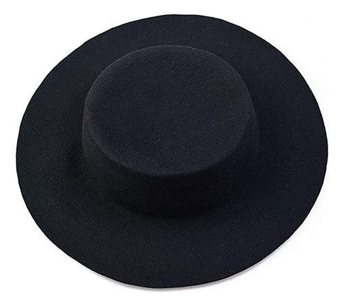 Sombrero Clásico Estilo Británico Ala Recta Manhattan Fedora