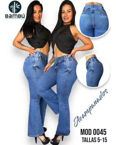 Jeans Dama Pantalones Mujer Colombiano Pompa Maxi Push Up