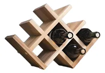 Comprar Soporte Para Botellas Cava De Madera Natural 8 Botellas Vino