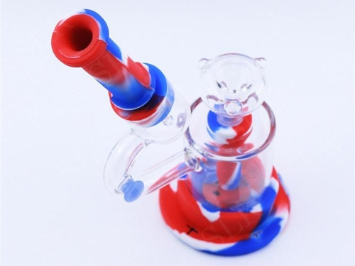 Imagen 7 de 8 de Pipa De Agua Vidrio Silicone Bong