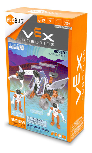 Rover Hexbug Vex Explorers De Juguete Con 1 Astronauta De Má