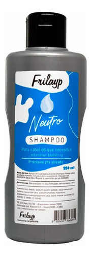 Shampoo Neutro Frilayp Pre Alisados Peluqueria X 950