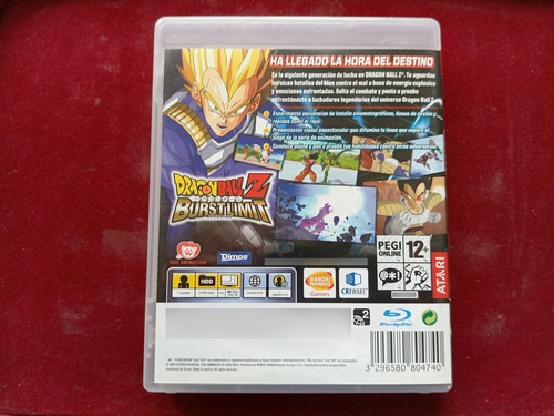 Dragon Ball Z Burst Limit ( Playstation 3 Ps3 ) 20v \(^o^)/ (Usado)