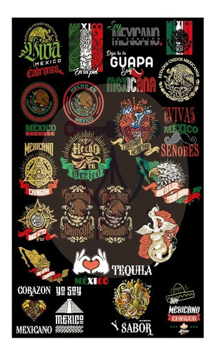 100 Vectores Viva Mexico Pdf Ai Editable Sublimar