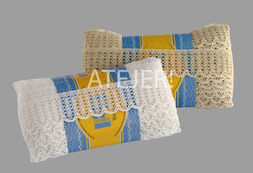 Imagen 2 de 5 de Puntilla Algodón Fb Art 857 De 45mm Por 10 Metros