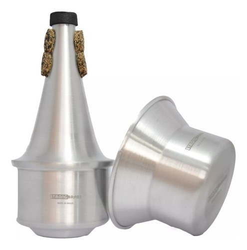 Surdina Strong Brass Modelo Cup Mute Brushed Aluminum