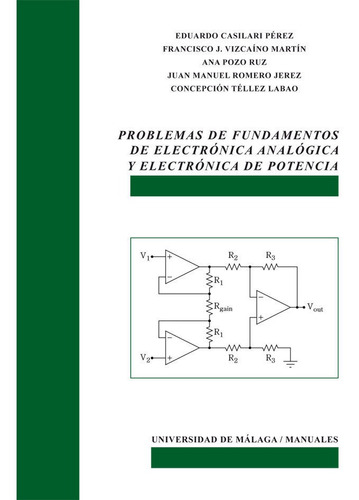 Libro Problemas De Fundamentos De Electronica Analogica Y...