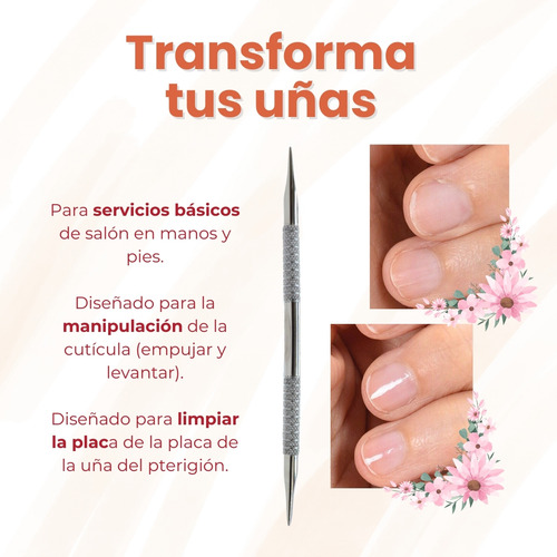 Pusher Planer Empujador De Cutícula Manicura Pedicure Uñas