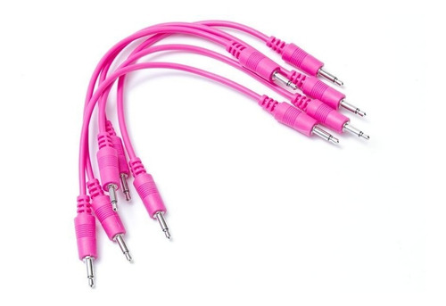 Imagen 2 de 2 de Make Noise Cables Patch Modular Hot Pink 5 Pack 15 Cm