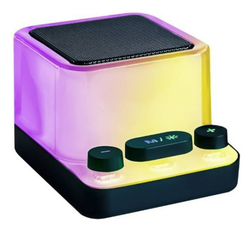 Parlante Portátil Bluetooth Fm/ Microsd 5w Luz Led Rgb