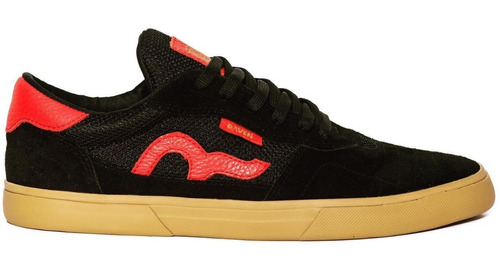 Zapatillas Raven Rich Series Rs111 Skate Moda Negro Rojo Dep