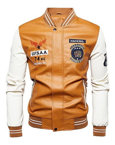 Chaqueta De Hombre De Moda De Uniforme De Béisbol De Pu