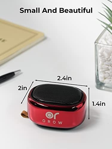 Parlante Orow Portátil Bluetooth Rojo