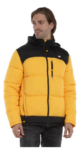 Chamarra Cat Jacket M Caterpillar Mj12 Amarillo Negro S/xl