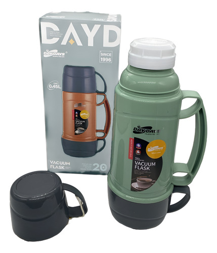 Set Termo Para Agua Caliente Termo Cafe 450 Ml + 2 Tazas