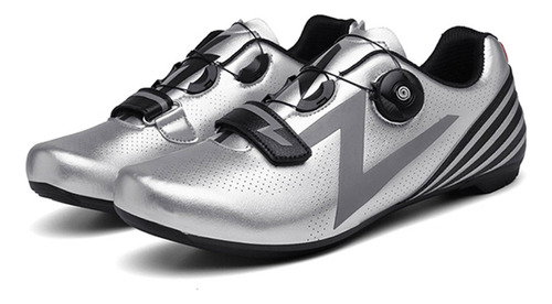 Zapatilla Ciclismo Ruta O Mtb Velcro Ajus T 42gy - Tecnobox