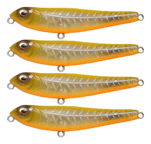 Cebos Tipo Lápiz Minnow Lures Fish Hooks Con Bola De Acero