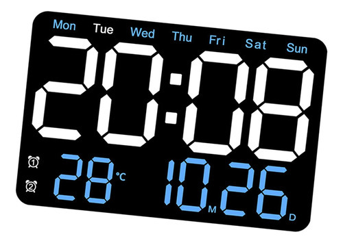 Reloj Despertador Digital Con Ajuste De 10 Niveles Para Mesi