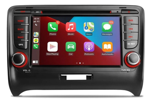 Carplay Audi Tt 2006-2012 Android Gps Dvd Táctil Mirrorlink