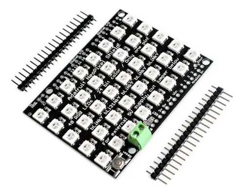 Shield Matriz Led Rgb Ws2812 5x8
