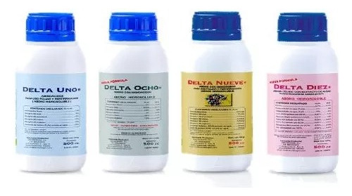 Delta 1, 8, 9, 10  500ml Pack Fertilizantes Cbg