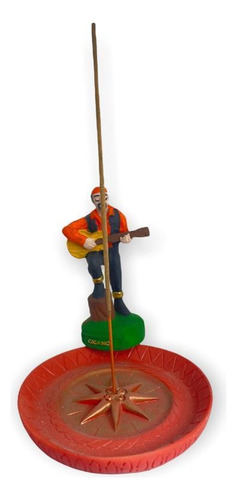 Quemador de incienso tipo plato gitano Umbanda Candomblé de 12 cm