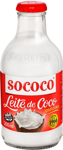 Leche De Coco Crema Sococo 200ml Pack X24