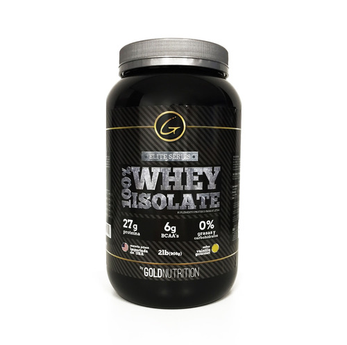 Whey Protein Isolate 100% 908g Vainilla Gold Nutrition