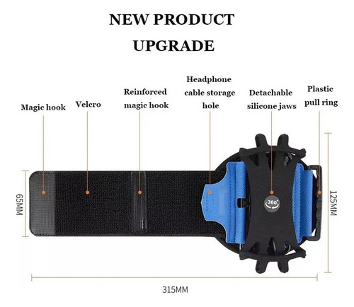 Universal Porta Celular Brazo Gym Ejercicio Correr