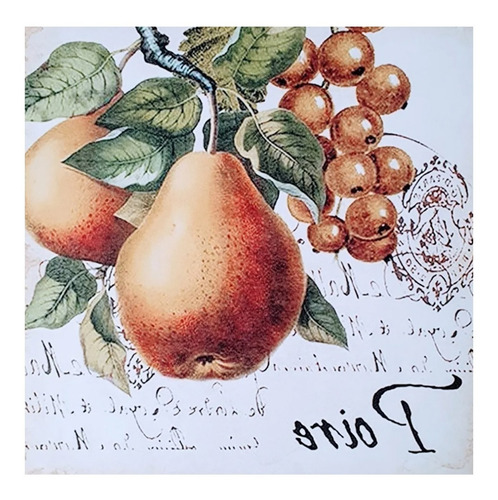 Imagen 4 de 4 de Láminas Decoupage Set Tazas Y Peras Laura Craft