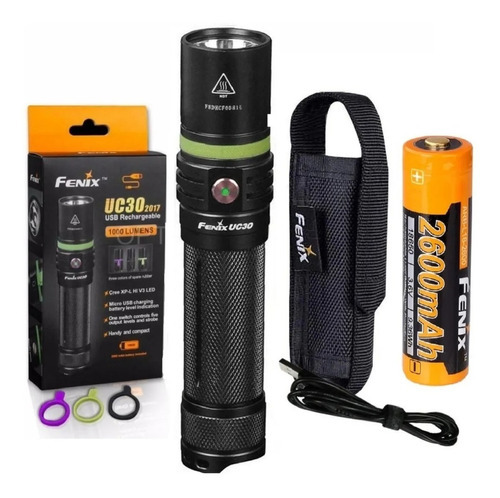 Lanterna LED Fenix Uc30 1000 lúmens recarregável Usb 204 Mts