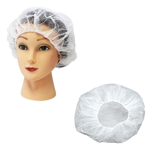 Cofia Blanca Descartable Pack 100u - Mundo Trabajo