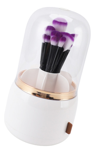 Juego De Brochas De Maquillaje, 10 Unidades, Soporte Girator