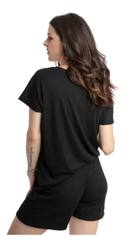 Imagen 2 de 7 de Remera Alondra Pijama Manga Corta Morley Verano Dama Jelue