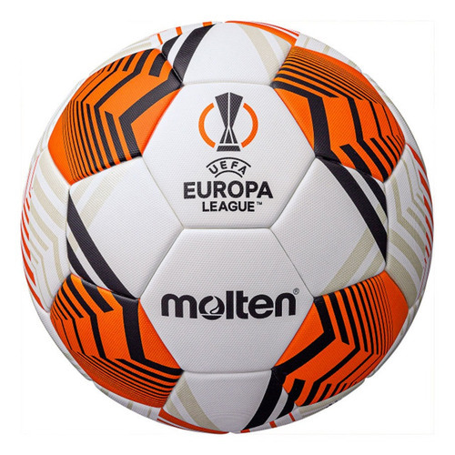 Bola De Futebol Molten Oficial Uefa Europe League Cor Branco-laranja