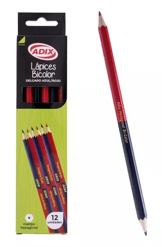 SET DE LAPIZ BICOLOR X 12 AZUL/ROJO CAJA YL10012-12/AVA18470