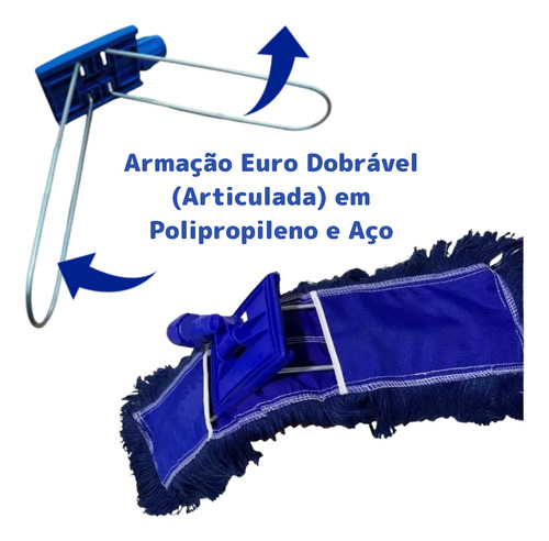 Mop Pó Eletrostático 40cm - Armação Dobrável + Refil