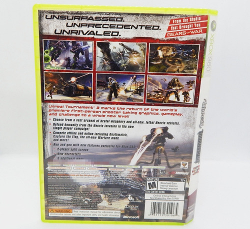 Unreal Tournament Iii Xbox 360 Xbox 360 3 Trqs Ut3 (Usado)