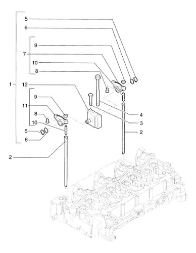 Balancin Del Motor Para Retroexcavadora Case 580m S-2 Ivec