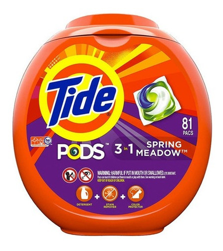 Imagen 1 de 1 de Tide Detergente Capsulas Pods  81