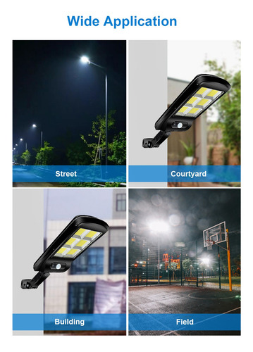 Imagen 4 de 9 de Lámpara De Pared Solar Al Aire Libre Impermeable A Prueba De