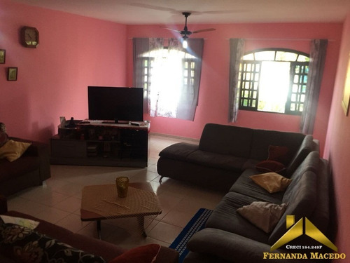 Sobrado Grande Com 3 Quartos A 500m Da Praia Em Itanhaém - Ca00019 - 34079318
