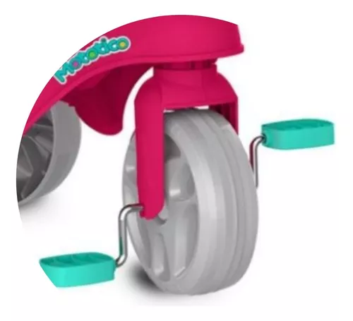 Triciclo Infantil Bandeirante Mototico - Com Empurrador Rosa