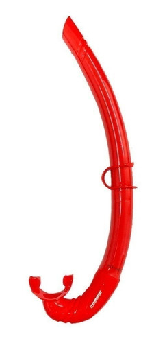 Snorkel Cressi Corsica Rojo Fluor Para Snorkeling Y Buceo