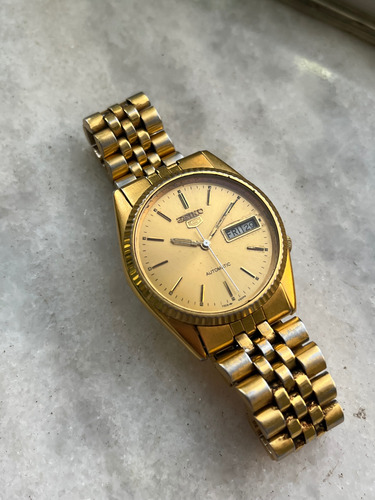 Relógio Seiko 5 Automático Presidente 7009-3110 Dourado Dourado Dourado (Usado)