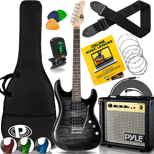 Kits Guitarras Y Amplificador Eléctrica Pegkt99bk