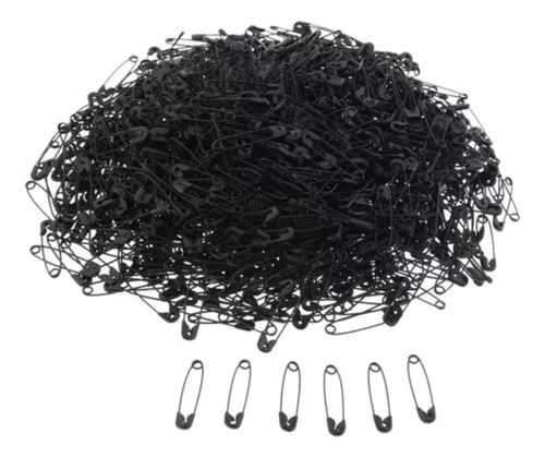Imperdibles 22 Mm 1000 Unidades 22 Mm Negro